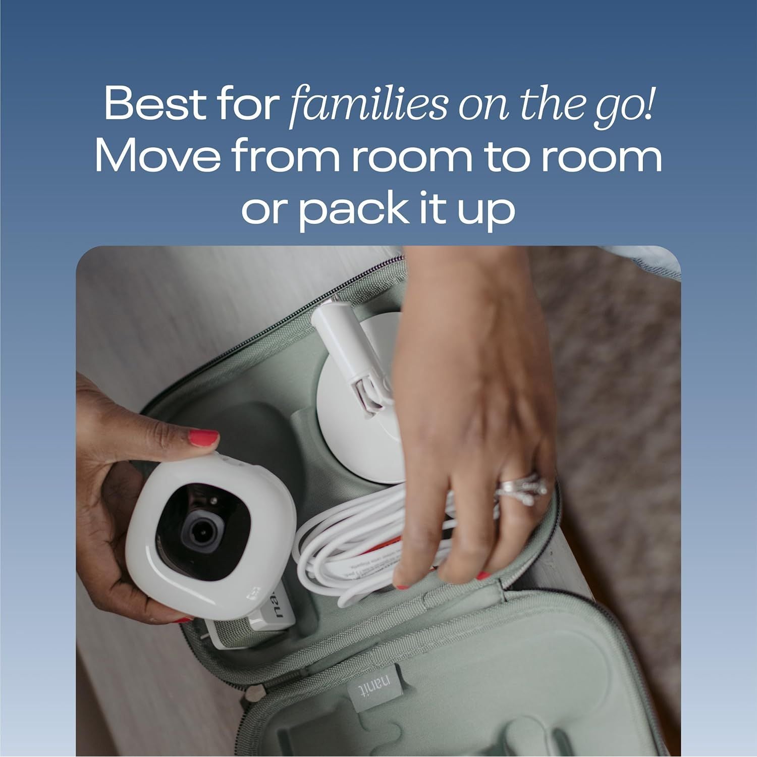 Buy Nanit,Nanit Pro 1080p HD Smart Baby Monitor & Flex Duo Stand – White, Split Screen, Alert Zone, Breathing Motion Monitoring, Small Breathing Band – EAN 810108750437 - Gadcet UK | UK | London | Scotland | Wales| Near Me | Cheap | Pay In 3 | Baby Monitor